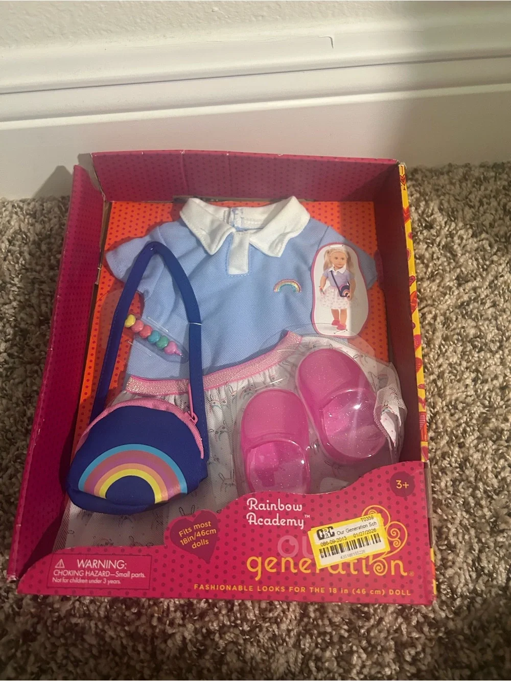 Our Generation Girl Rainbow Academy Doll Outfit